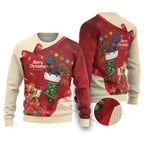 Palm Cockatoo Christmas Australia Ugly Christmas Sweater Aussie Xmas Sock Coquette Bow