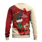 Palm Cockatoo Christmas Australia Ugly Christmas Sweater Aussie Xmas Sock Coquette Bow