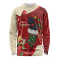Palm Cockatoo Christmas Australia Long Sleeve Shirt Aussie Xmas Sock Coquette Bow