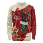 Palm Cockatoo Christmas Australia Long Sleeve Shirt Aussie Xmas Sock Coquette Bow