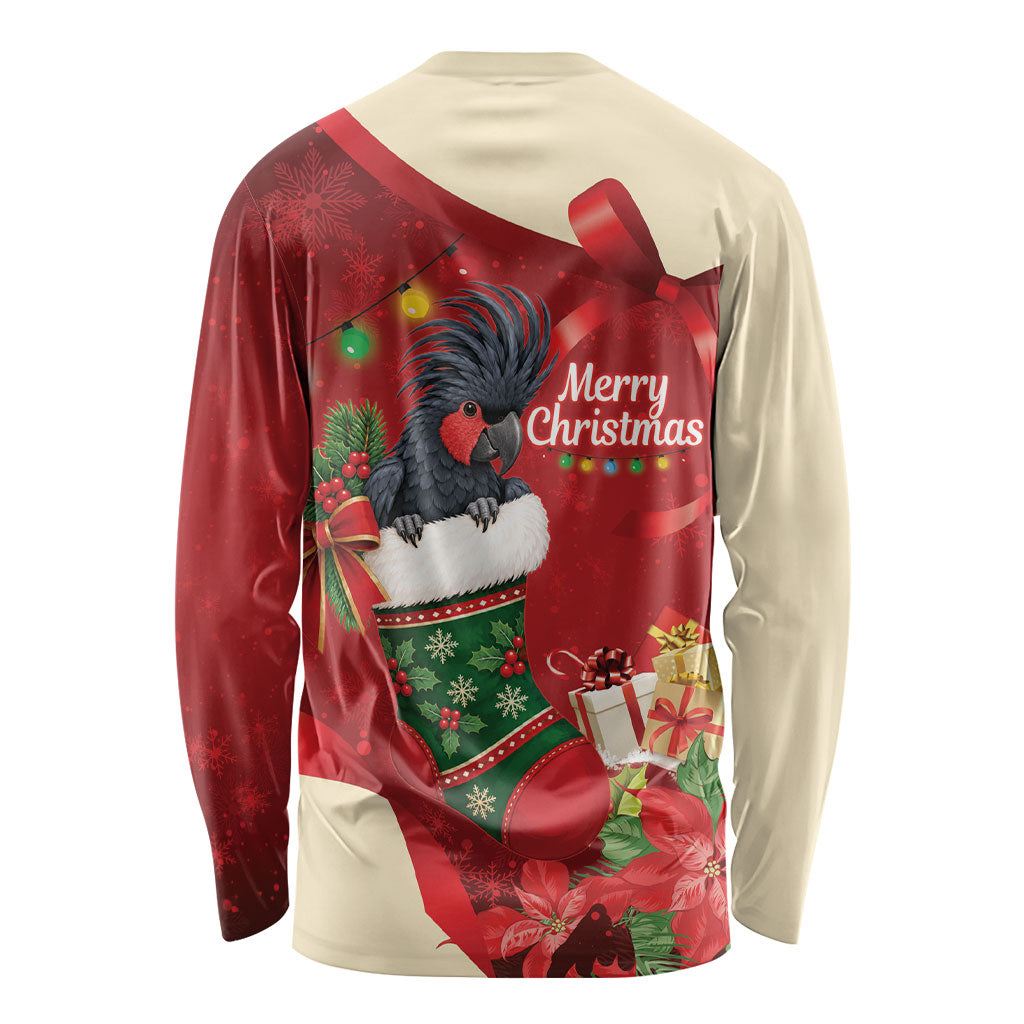 Palm Cockatoo Christmas Australia Long Sleeve Shirt Aussie Xmas Sock Coquette Bow