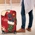 Palm Cockatoo Christmas Australia Luggage Cover Aussie Xmas Sock Coquette Bow