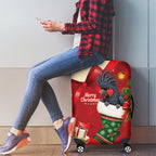 Palm Cockatoo Christmas Australia Luggage Cover Aussie Xmas Sock Coquette Bow