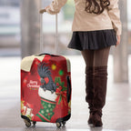 Palm Cockatoo Christmas Australia Luggage Cover Aussie Xmas Sock Coquette Bow