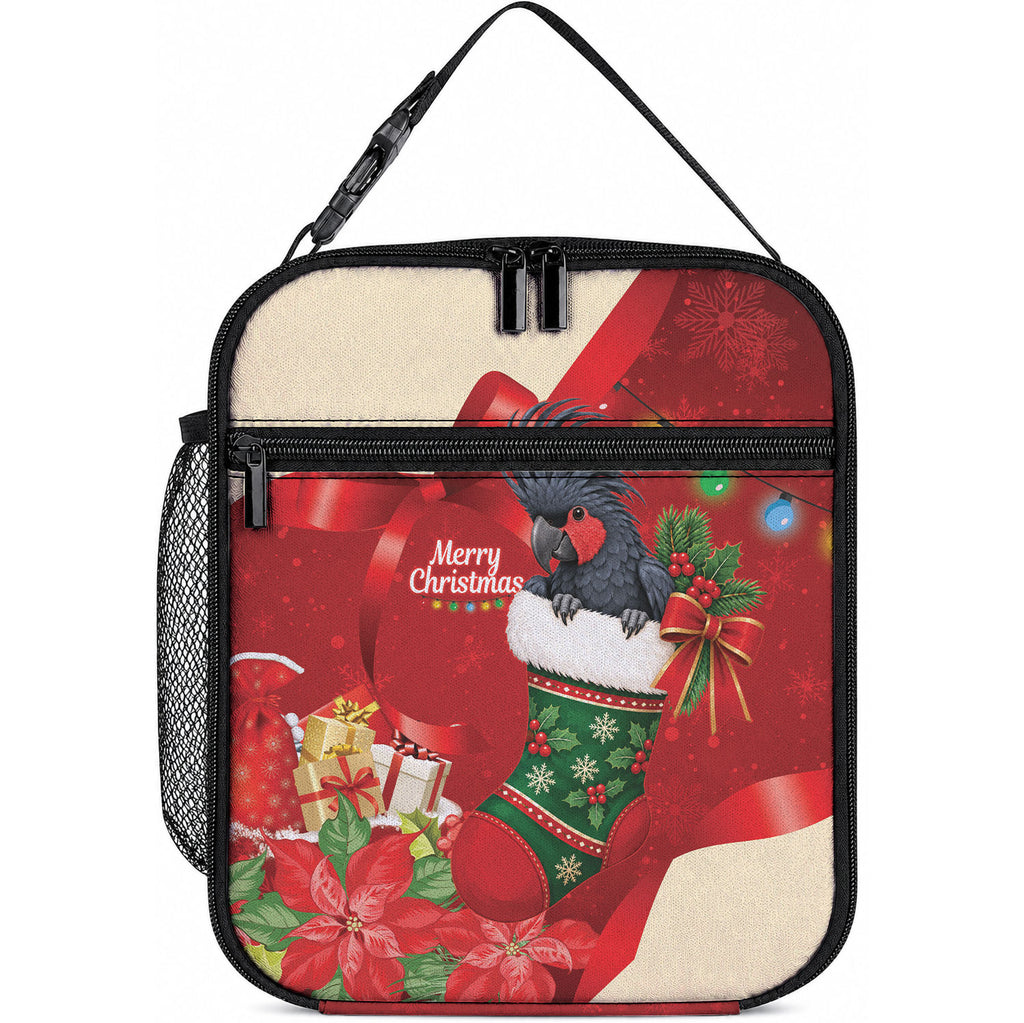 Palm Cockatoo Christmas Australia Lunch Bag Aussie Xmas Sock Coquette Bow