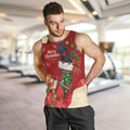 Palm Cockatoo Christmas Australia Men Tank Top Aussie Xmas Sock Coquette Bow