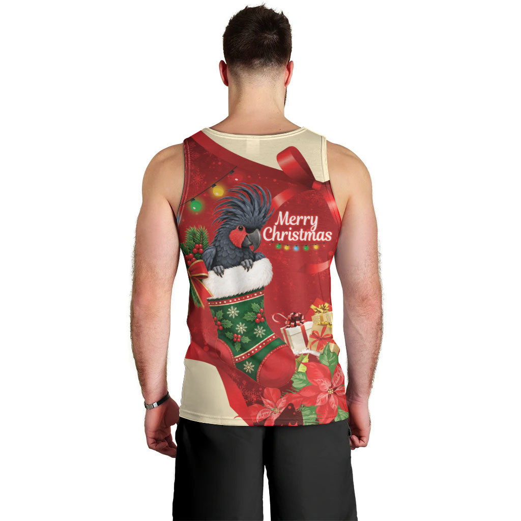 Palm Cockatoo Christmas Australia Men Tank Top Aussie Xmas Sock Coquette Bow