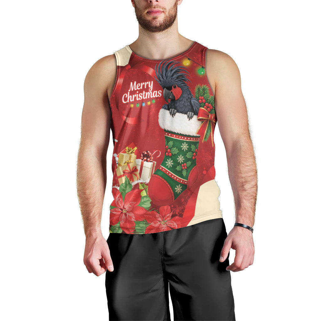 Palm Cockatoo Christmas Australia Men Tank Top Aussie Xmas Sock Coquette Bow