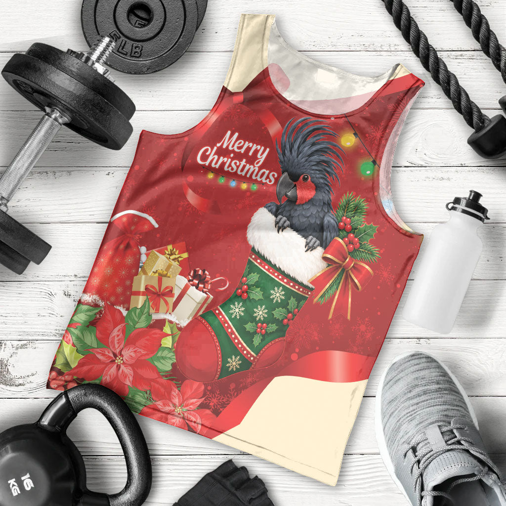 Palm Cockatoo Christmas Australia Men Tank Top Aussie Xmas Sock Coquette Bow