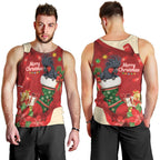 Palm Cockatoo Christmas Australia Men Tank Top Aussie Xmas Sock Coquette Bow