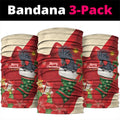 Palm Cockatoo Christmas Australia Neck Gaiter Aussie Xmas Sock Coquette Bow