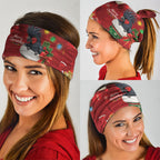 Palm Cockatoo Christmas Australia Neck Gaiter Aussie Xmas Sock Coquette Bow