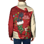Palm Cockatoo Christmas Australia Padded Jacket Aussie Xmas Sock Coquette Bow