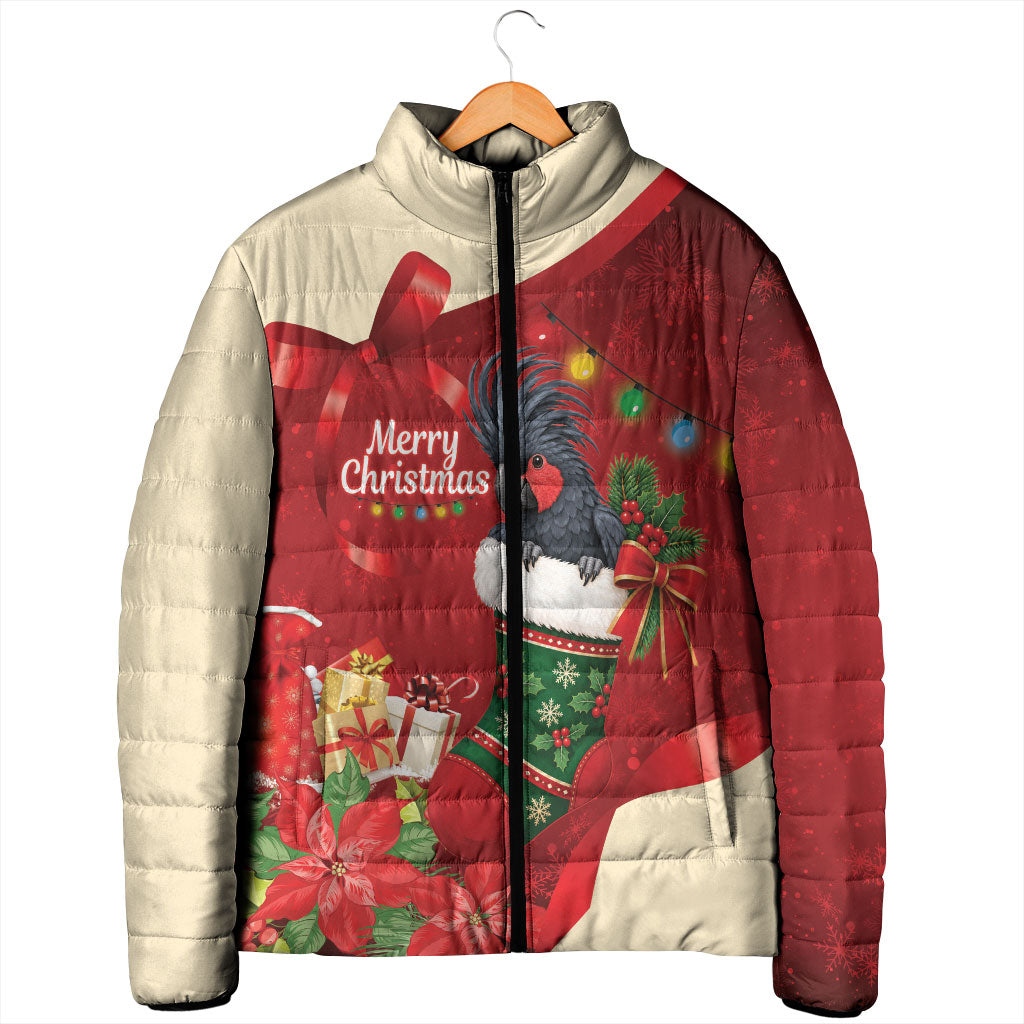Palm Cockatoo Christmas Australia Padded Jacket Aussie Xmas Sock Coquette Bow