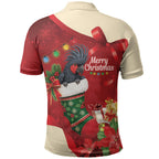 Palm Cockatoo Christmas Australia Polo Shirt Aussie Xmas Sock Coquette Bow