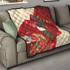 Palm Cockatoo Christmas Australia Quilt Aussie Xmas Sock Coquette Bow