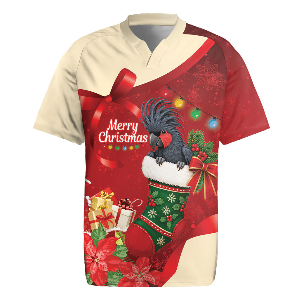 Palm Cockatoo Christmas Australia Rugby Jersey Aussie Xmas Sock Coquette Bow