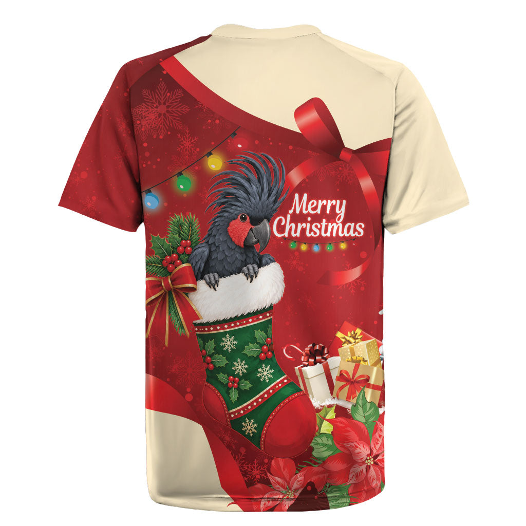 Palm Cockatoo Christmas Australia Rugby Jersey Aussie Xmas Sock Coquette Bow