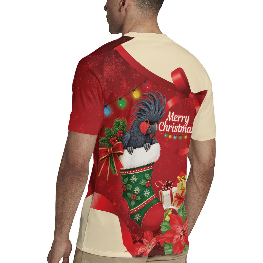 Palm Cockatoo Christmas Australia Rugby Jersey Aussie Xmas Sock Coquette Bow