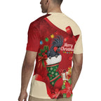 Palm Cockatoo Christmas Australia Rugby Jersey Aussie Xmas Sock Coquette Bow