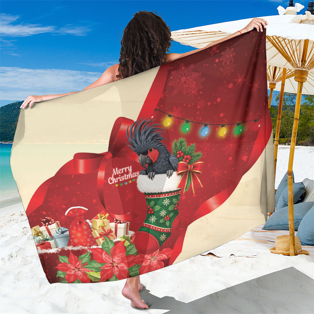 Palm Cockatoo Christmas Australia Sarong Aussie Xmas Sock Coquette Bow