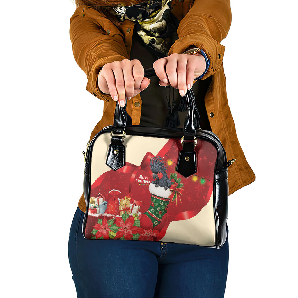 Palm Cockatoo Christmas Australia Shoulder Handbag Aussie Xmas Sock Coquette Bow