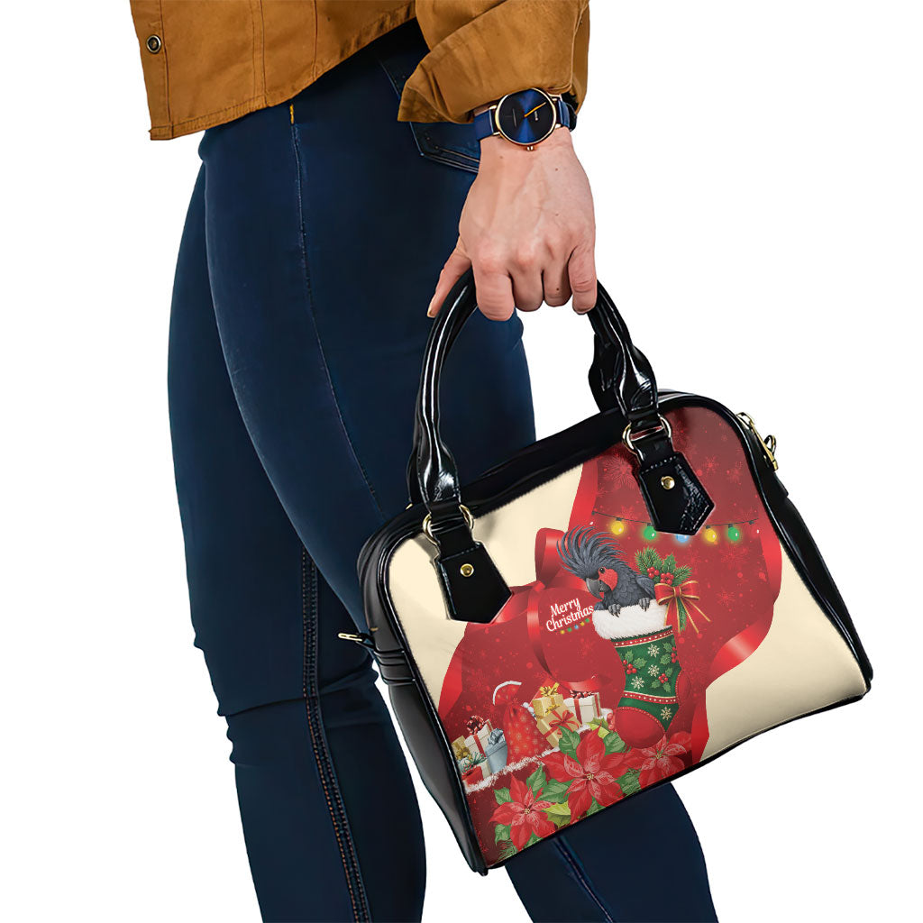 Palm Cockatoo Christmas Australia Shoulder Handbag Aussie Xmas Sock Coquette Bow