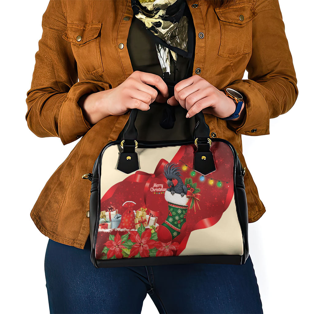 Palm Cockatoo Christmas Australia Shoulder Handbag Aussie Xmas Sock Coquette Bow