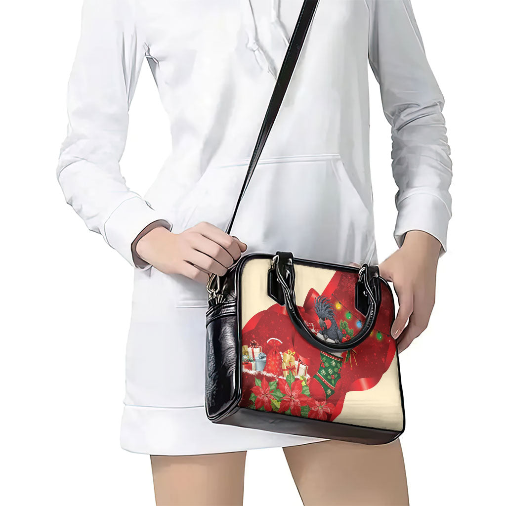 Palm Cockatoo Christmas Australia Shoulder Handbag Aussie Xmas Sock Coquette Bow
