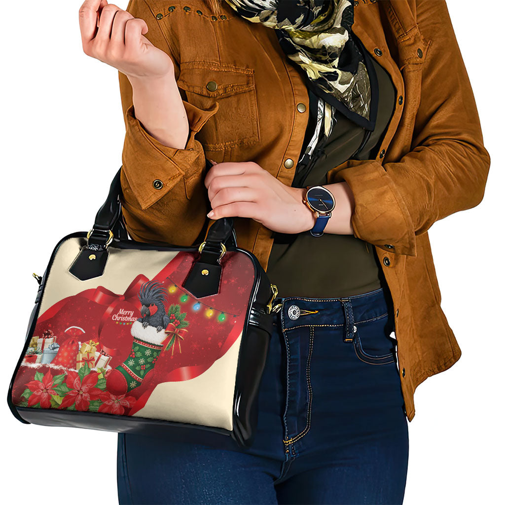 Palm Cockatoo Christmas Australia Shoulder Handbag Aussie Xmas Sock Coquette Bow