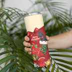 Palm Cockatoo Christmas Australia Skinny Tumbler Aussie Xmas Sock Coquette Bow