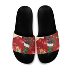 Palm Cockatoo Christmas Australia Slide Sandals Aussie Xmas Sock Coquette Bow