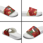 Palm Cockatoo Christmas Australia Slide Sandals Aussie Xmas Sock Coquette Bow