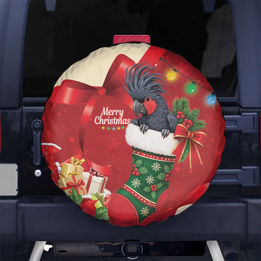 Palm Cockatoo Christmas Australia Spare Tire Cover Aussie Xmas Sock Coquette Bow