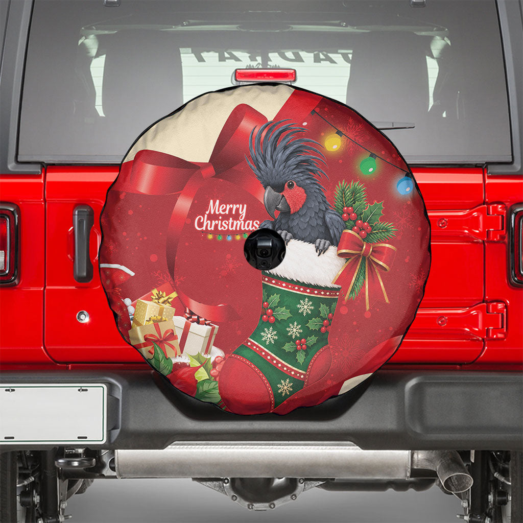 Palm Cockatoo Christmas Australia Spare Tire Cover Aussie Xmas Sock Coquette Bow
