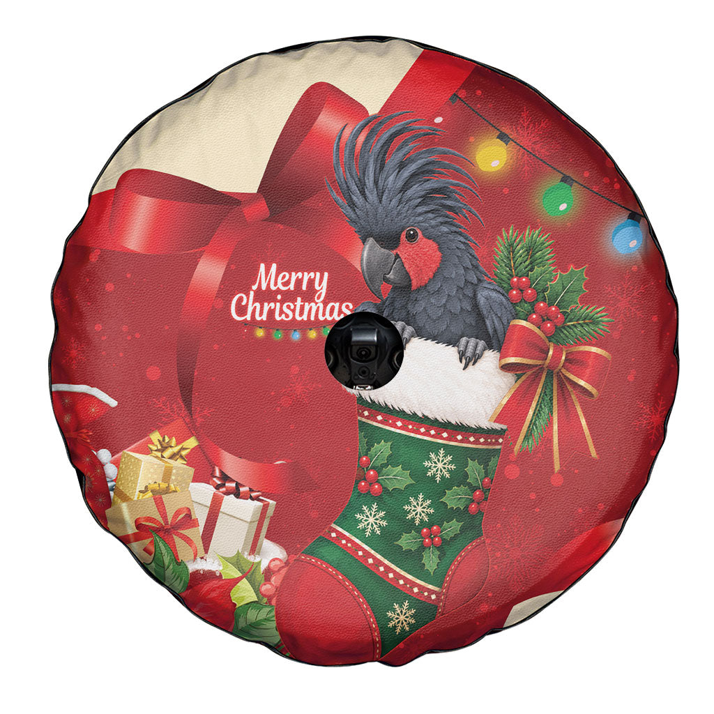 Palm Cockatoo Christmas Australia Spare Tire Cover Aussie Xmas Sock Coquette Bow
