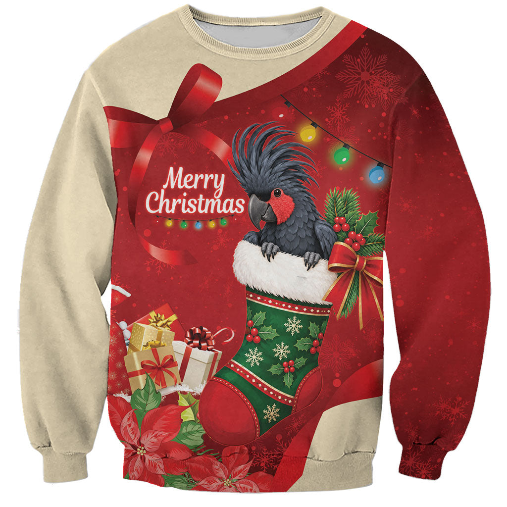 Palm Cockatoo Christmas Australia Sweatshirt Aussie Xmas Sock Coquette Bow