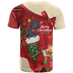 Palm Cockatoo Christmas Australia T Shirt Aussie Xmas Sock Coquette Bow