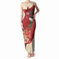 Palm Cockatoo Christmas Australia Tank Maxi Dress Aussie Xmas Sock Coquette Bow