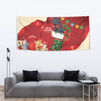 Palm Cockatoo Christmas Australia Tapestry Aussie Xmas Sock Coquette Bow
