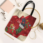 Palm Cockatoo Christmas Australia Tote Bag Aussie Xmas Sock Coquette Bow