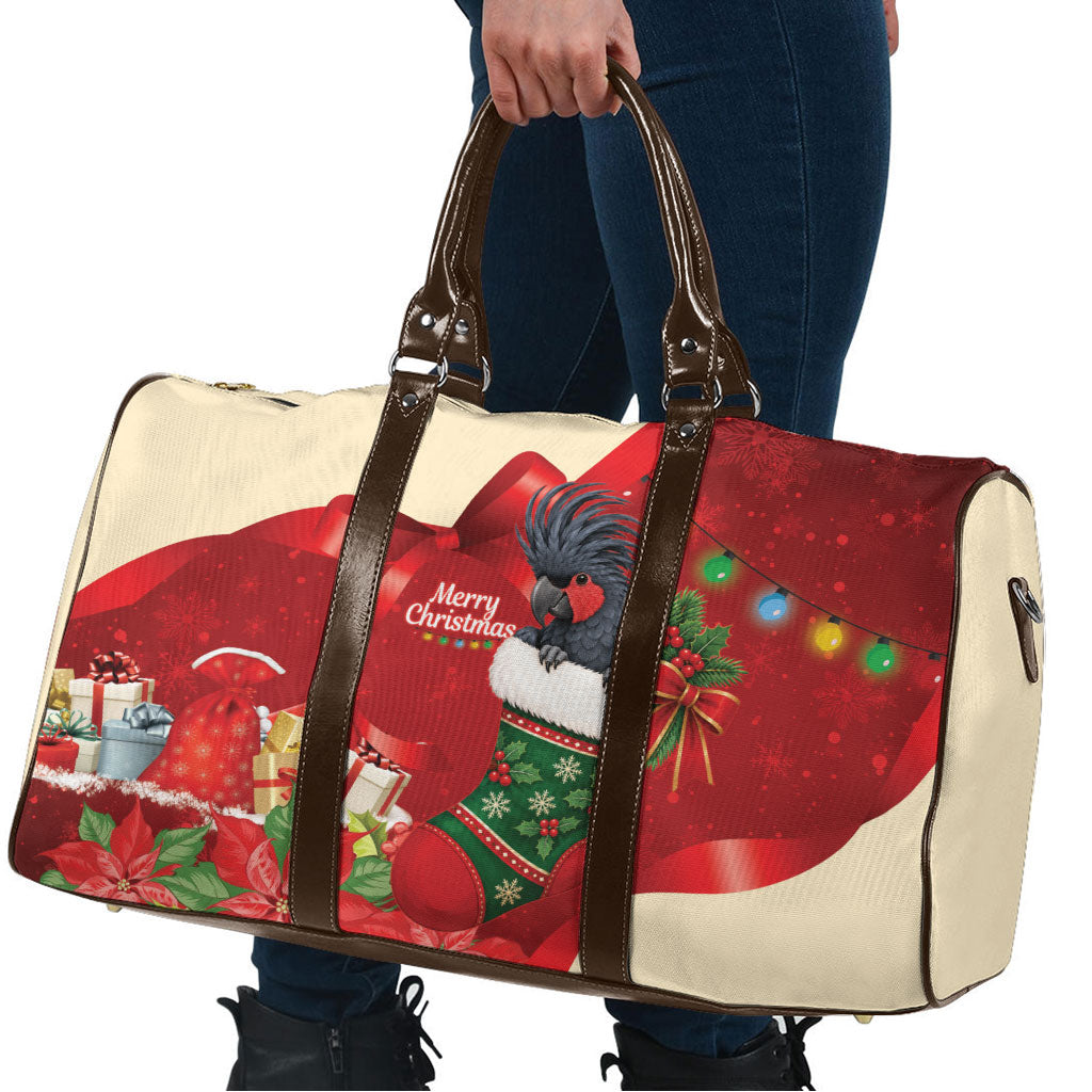 Palm Cockatoo Christmas Australia Travel Bag Aussie Xmas Sock Coquette Bow