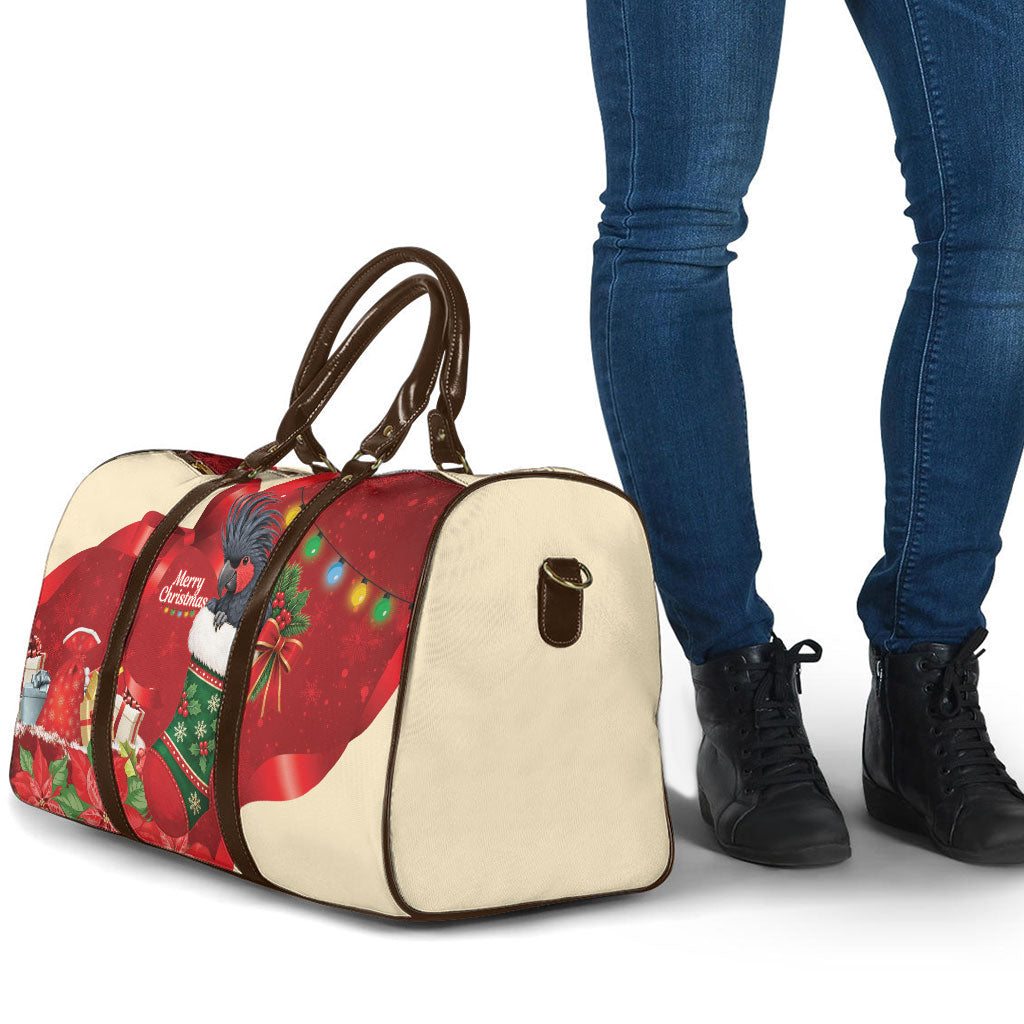 Palm Cockatoo Christmas Australia Travel Bag Aussie Xmas Sock Coquette Bow