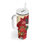 Palm Cockatoo Christmas Australia Tumbler With Handle Aussie Xmas Sock Coquette Bow