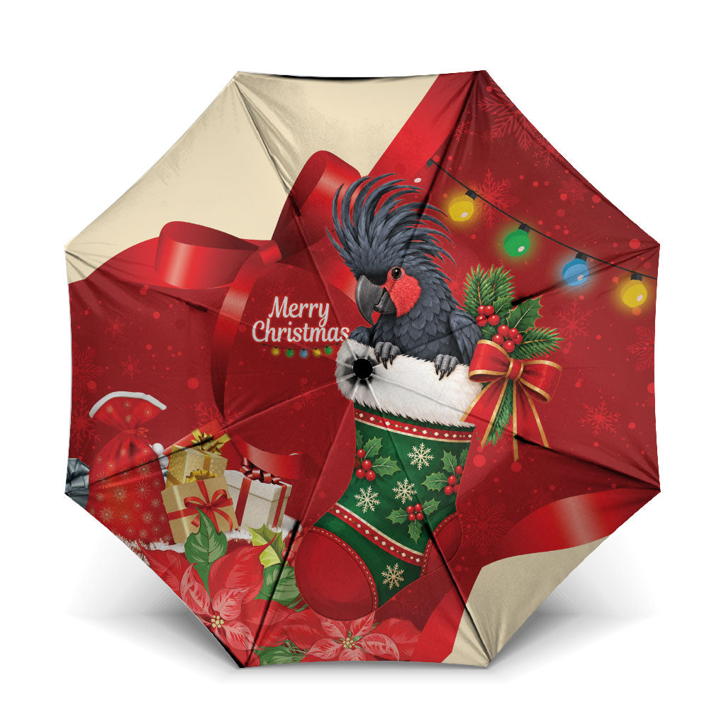 Palm Cockatoo Christmas Australia Umbrella Aussie Xmas Sock Coquette Bow