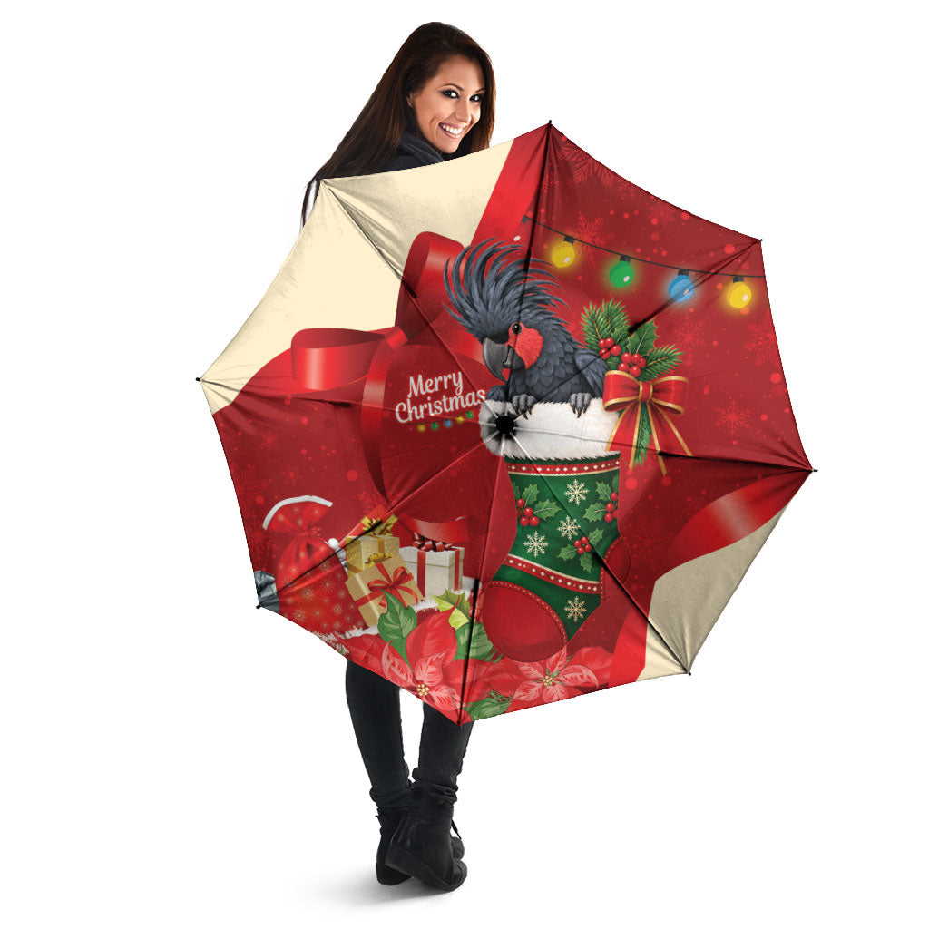 Palm Cockatoo Christmas Australia Umbrella Aussie Xmas Sock Coquette Bow
