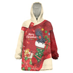 Palm Cockatoo Christmas Australia Wearable Blanket Hoodie Aussie Xmas Sock Coquette Bow