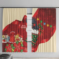 Palm Cockatoo Christmas Australia Window Curtain Aussie Xmas Sock Coquette Bow