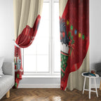 Palm Cockatoo Christmas Australia Window Curtain Aussie Xmas Sock Coquette Bow