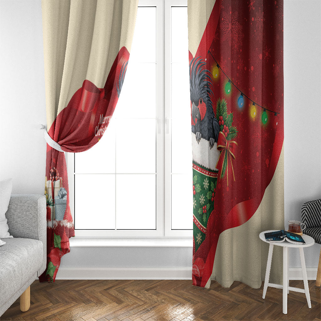 Palm Cockatoo Christmas Australia Window Curtain Aussie Xmas Sock Coquette Bow